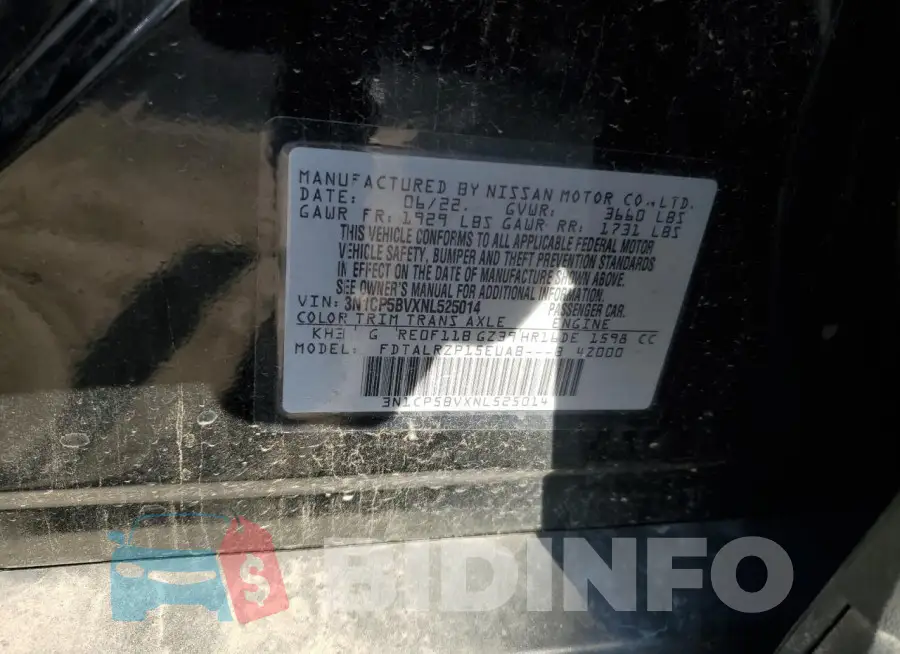 3N1CP5BVXNL525014 Photo# 13