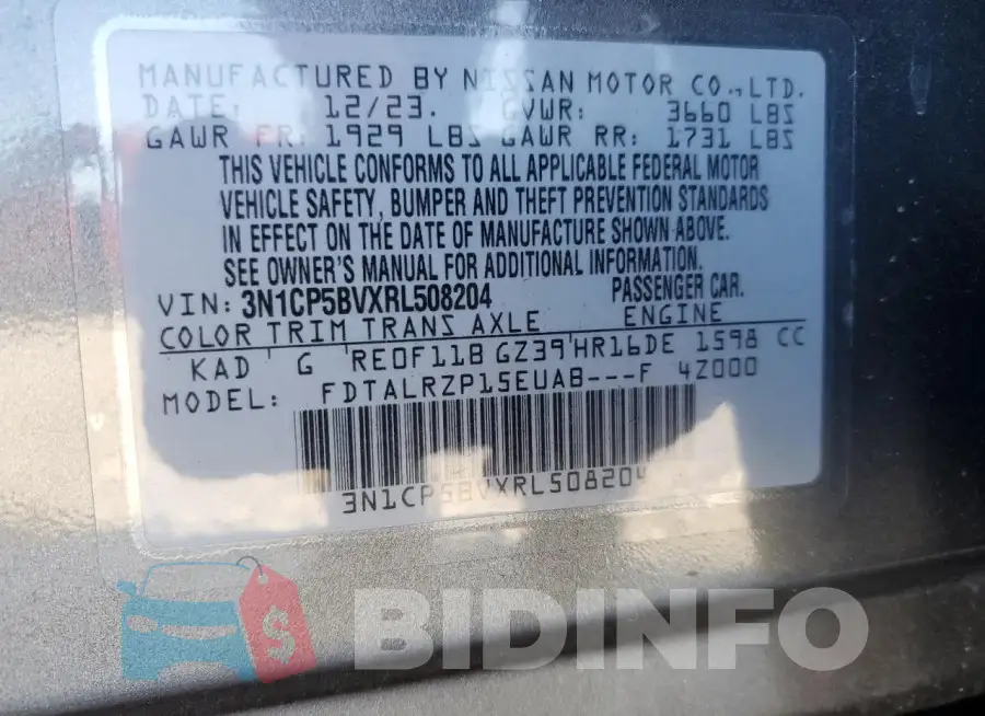 3N1CP5BVXRL508204 Photo# 14