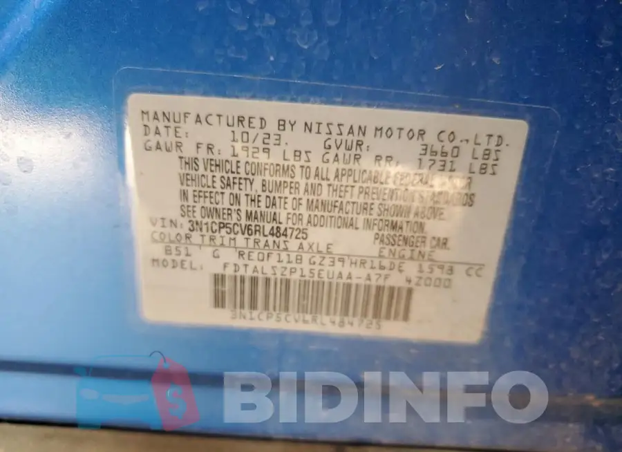 3N1CP5CV6RL484725 Photo# 12