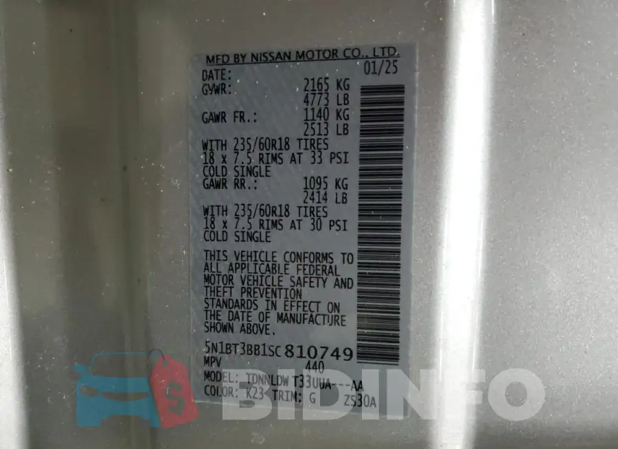 5N1BT3BB1SC810749 Photo# 13