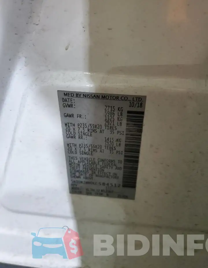 5N1DR2MM0KC584512 Photo# 13