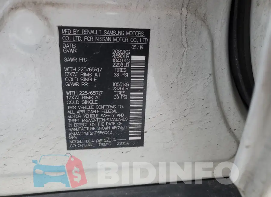 KNMAT2MT2KP556042 Photo# 13