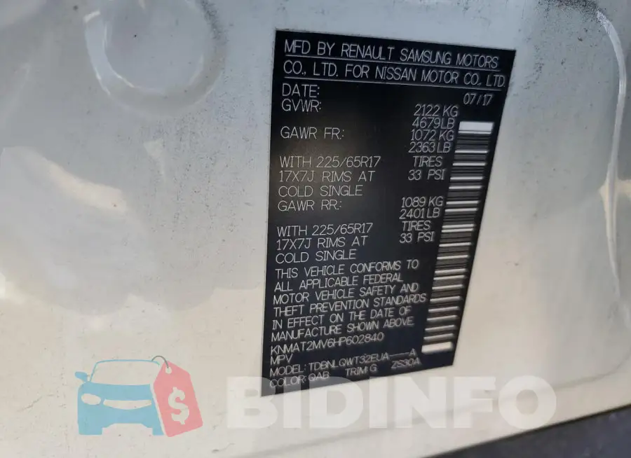 KNMAT2MV6HP602840 Photo# 13