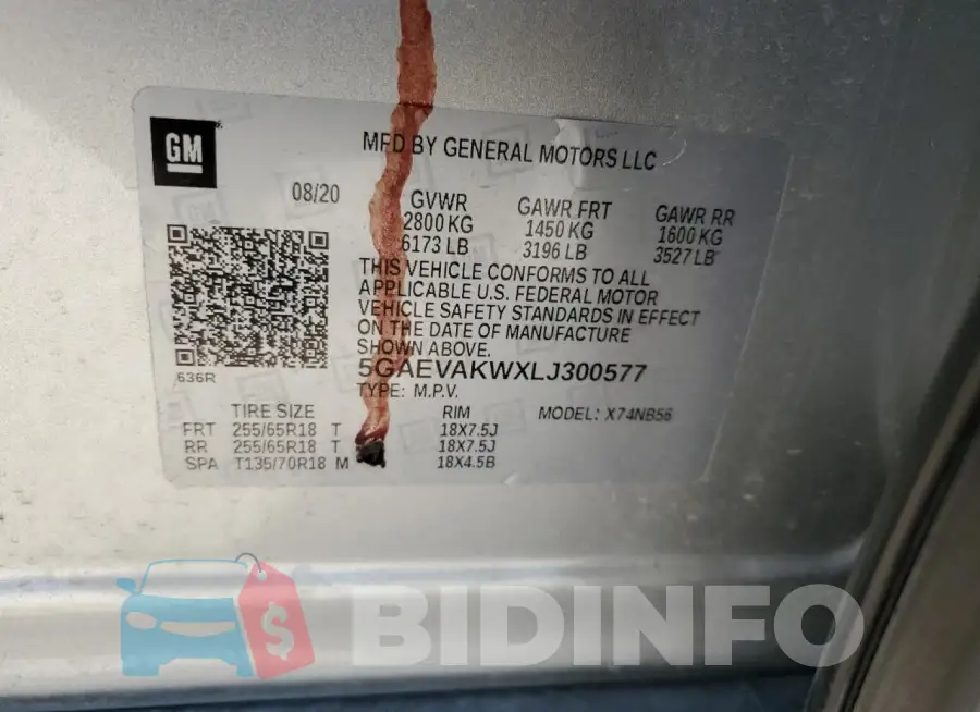 5GAEVAKWXLJ300577 Photo# 14
