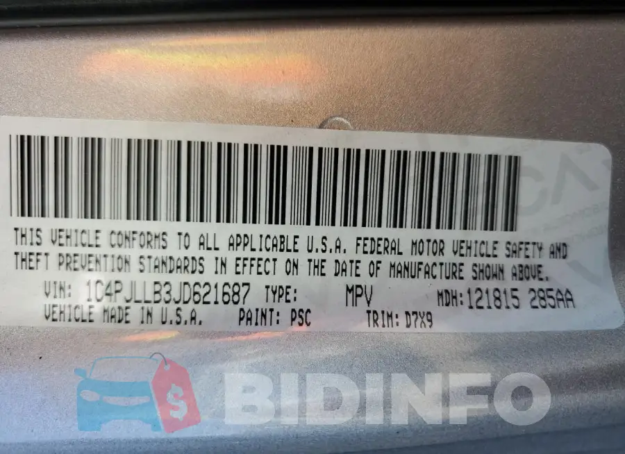 1C4PJLLB3JD621687 Photo# 13