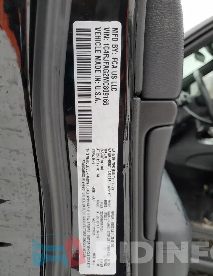1C4RJFAG2MC809166 Photo# 14