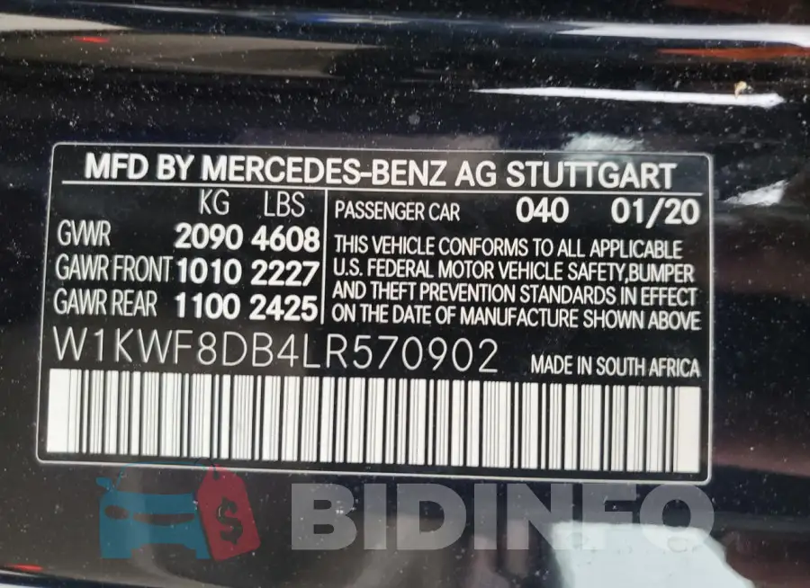 W1KWF8DB4LR570902 Photo# 12