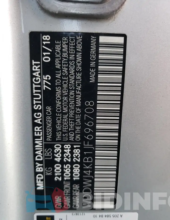 WDDWJ4KB1JF696708 Photo# 12