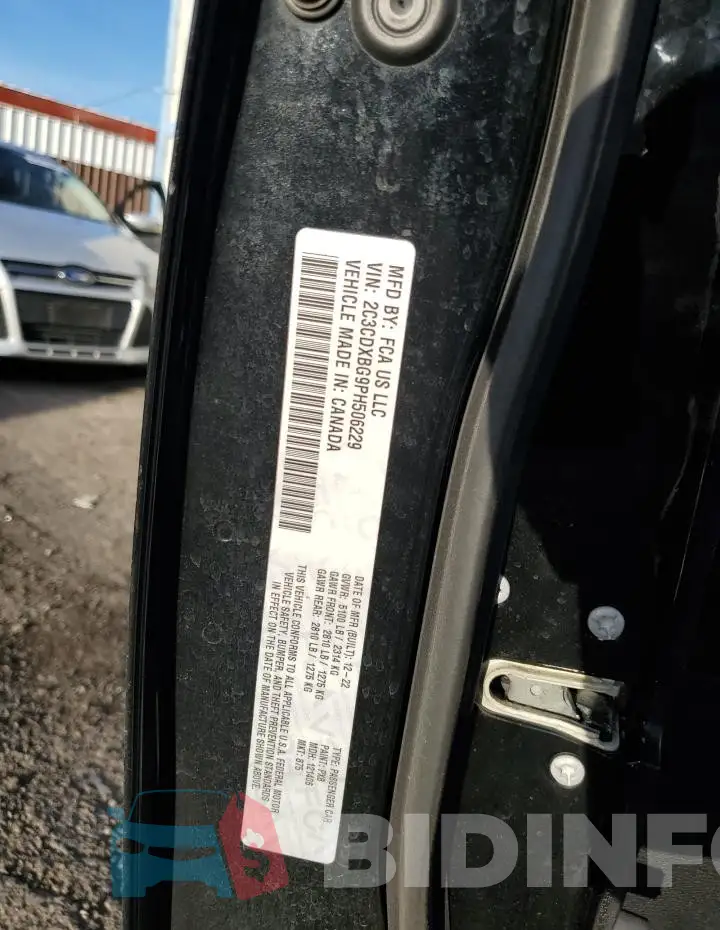 2C3CDXBG9PH506229 Photo# 12