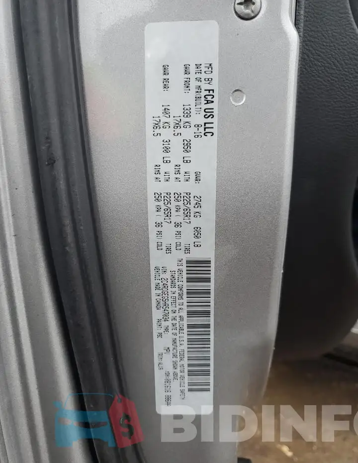 2C4RDGEG5HR547034 Photo# 13