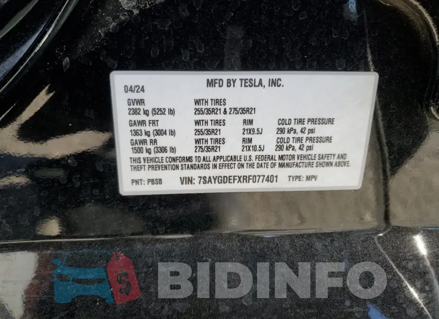 7SAYGDEFXRF077401 Photo# 14