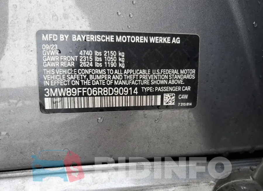 3MW89FF06R8D90914 Photo# 12