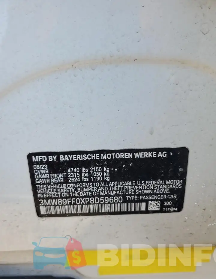 3MW89FF0XP8D59680 Photo# 12
