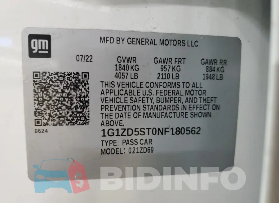 1G1ZD5ST0NF180562 Photo# 12