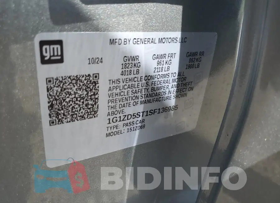 1G1ZD5ST1SF136985 Photo# 13