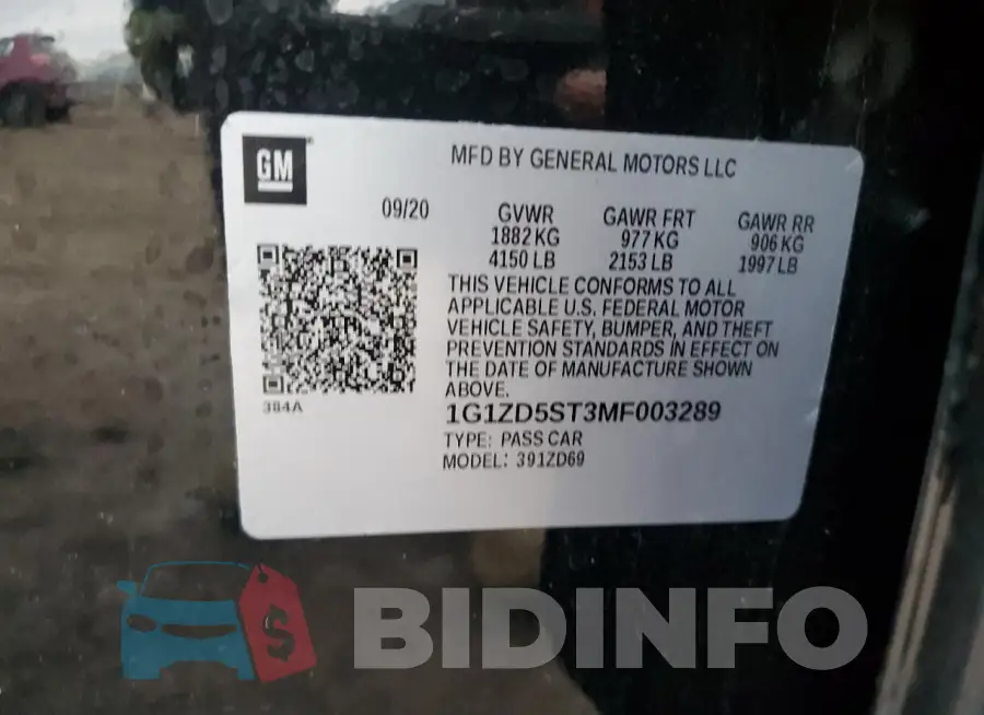 1G1ZD5ST3MF003289 Photo# 12
