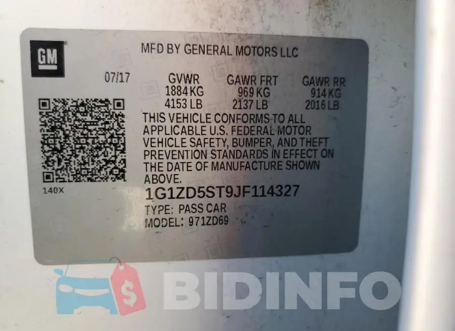 1G1ZD5ST9JF114327 Photo# 13