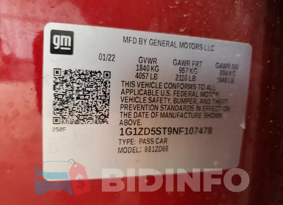 1G1ZD5ST9NF107478 Photo# 12