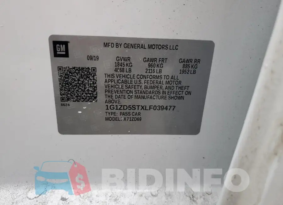 1G1ZD5STXLF039477 Photo# 12