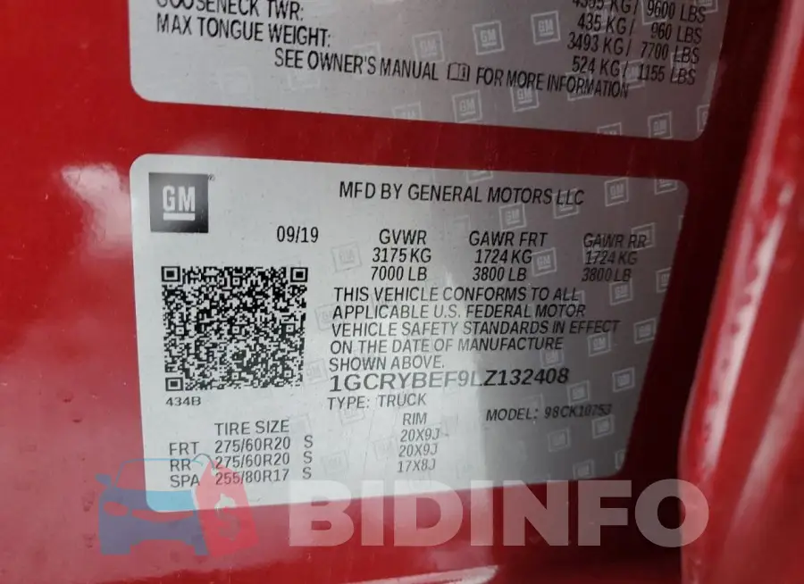 1GCRYBEF9LZ132408 Photo# 12
