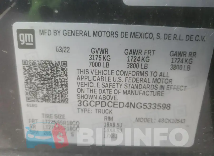 3GCPDCED4NG533598 Photo# 12