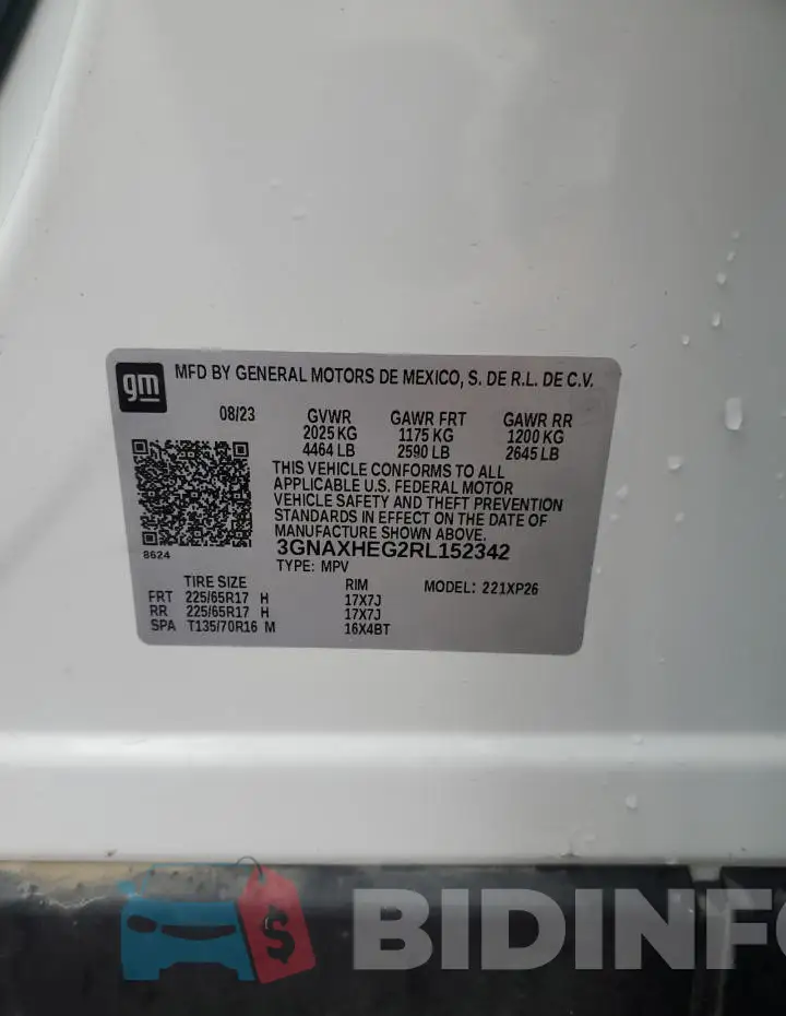 3GNAXHEG2RL152342 Photo# 13