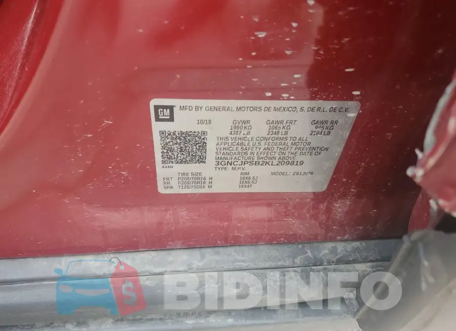 3GNCJPSB2KL209819 Photo# 13