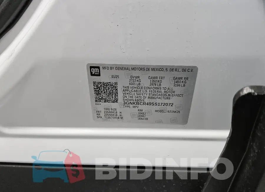 3GNKBCR49SS172072 Photo# 12