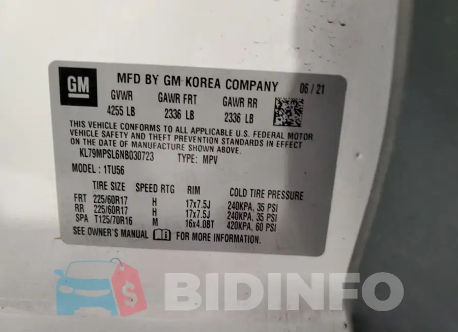 KL79MPSL6NB030723 Photo# 13