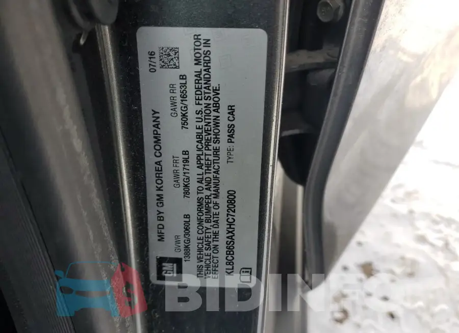 KL8CB6SAXHC720800 Photo# 12