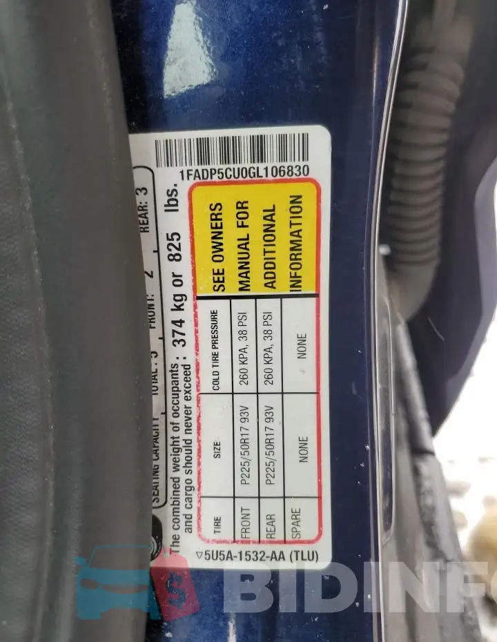 1FADP5CU0GL106830 Photo# 12