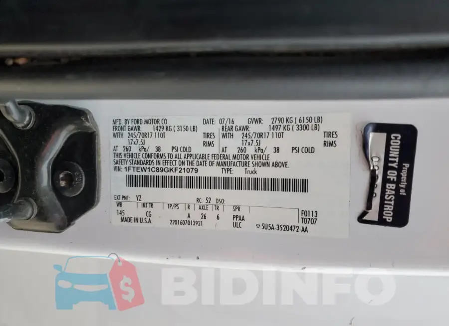 1FTEW1C89GKF21079 Photo# 12