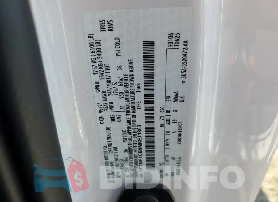 1FTMF1CB9MKE11863 Photo# 12