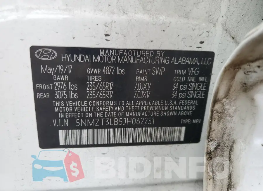 5NMZT3LB5JH062251 Photo# 13
