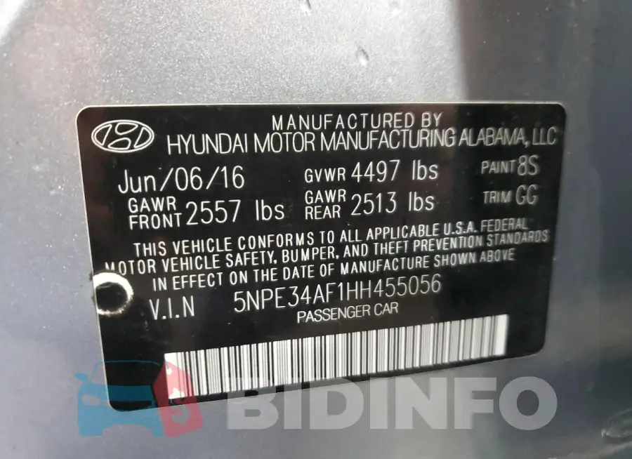 5NPE34AF1HH455056 Photo# 12