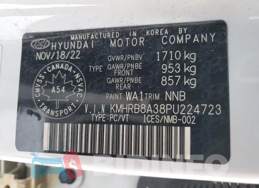 KMHRB8A38PU224723 Photo# 14