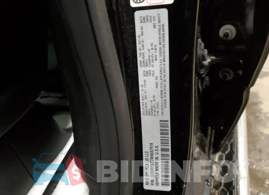 1C6SRFKT7MN587919 Photo# 12