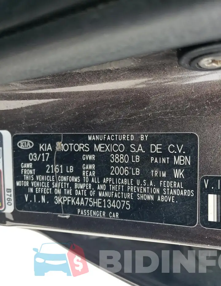 3KPFK4A75HE134075 Photo# 12
