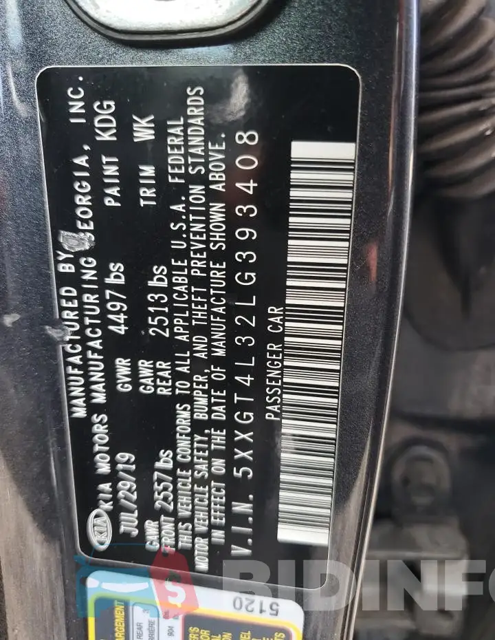 5XXGT4L32LG393408 Photo# 12