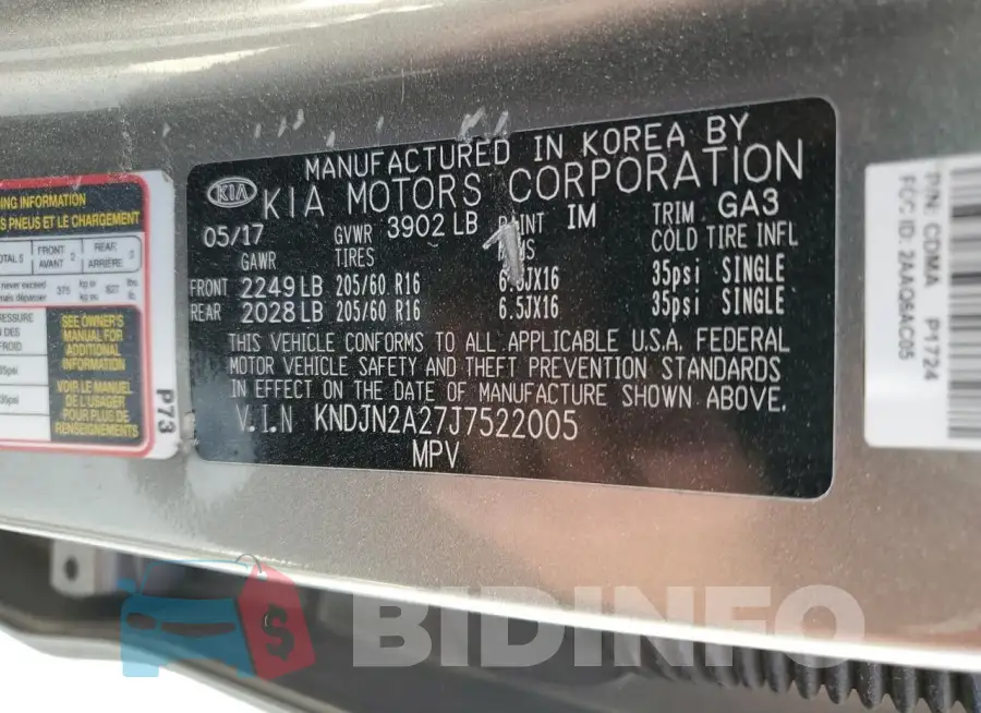 KNDJN2A27J7522005 Photo# 13