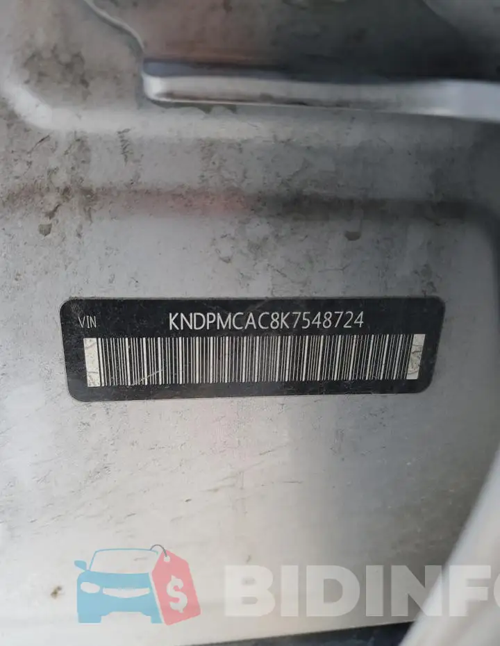 KNDPMCAC8K7548724 Photo# 13