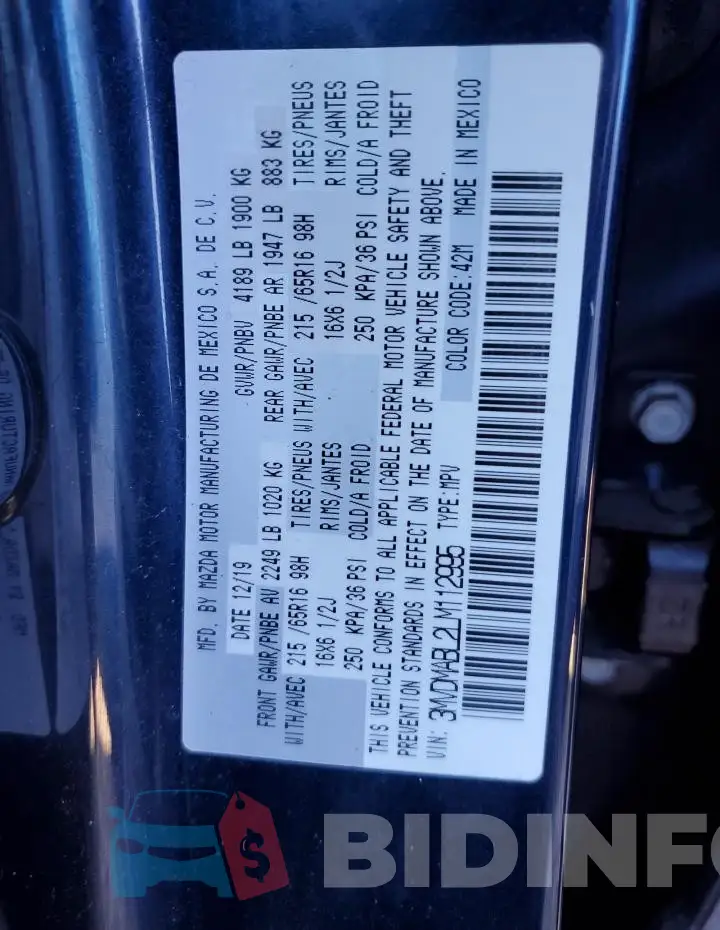 3MVDMABL2LM112995 Photo# 12