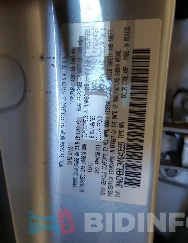 3MVDMBBL3MM240556 Photo# 14