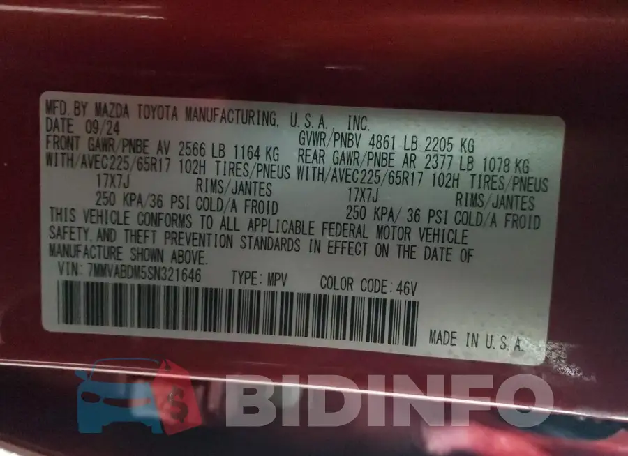 7MMVABDM5SN321646 Photo# 13