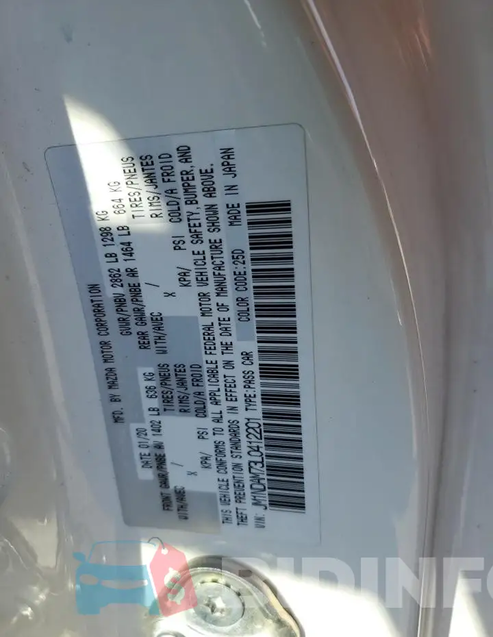 JM1NDAM73L0412201 Photo# 12