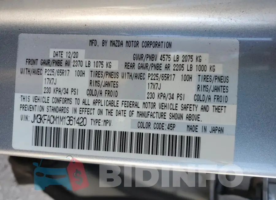 JM3KFACM1M1361420 Photo# 13