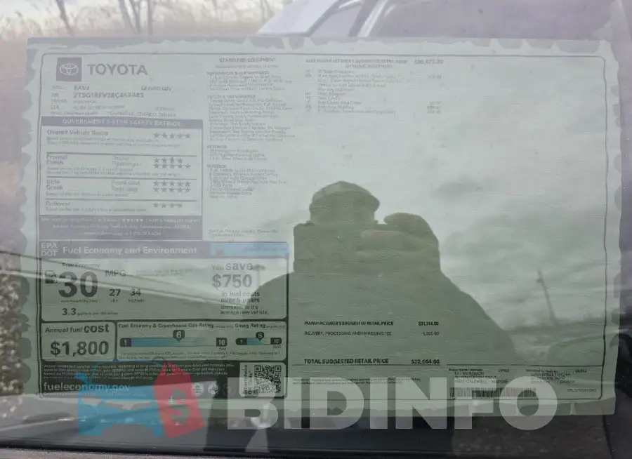 2T3G1RFV3RC463943 Photo# 14