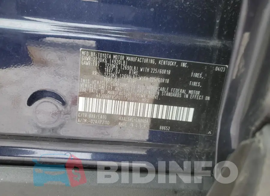 4T3D6RFV5PU117909 Photo# 13