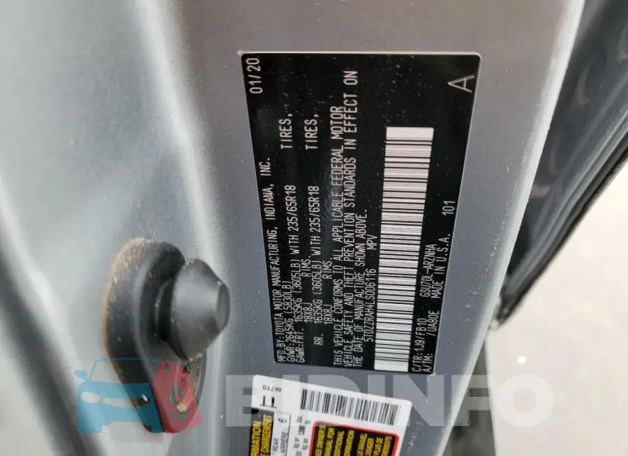 5TDZZRAH4LS006116 Photo# 14