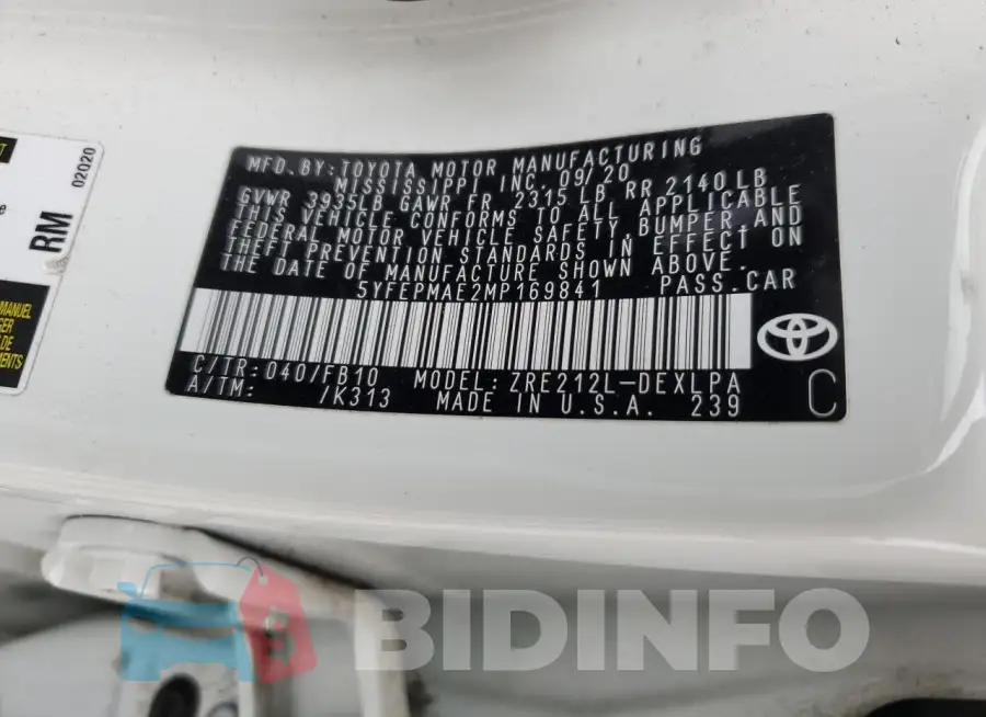 5YFEPMAE2MP169841 Photo# 12
